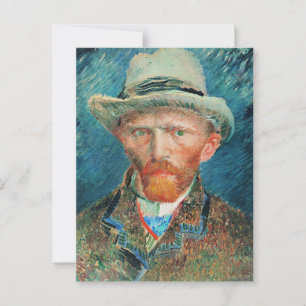 Carte Postale Vincent van Gogh, Autoportrait avec Casquette