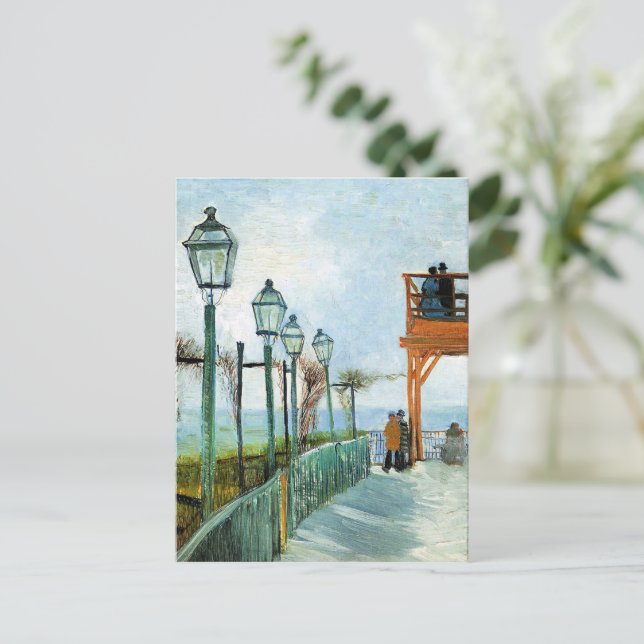 Carte Postale Vincent van Gogh - Belvedere Vue sur Montmarte (Debout devant)