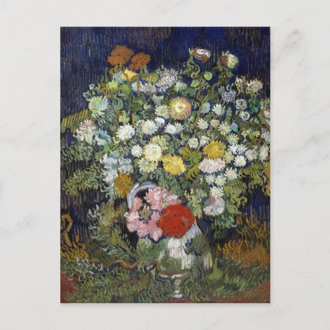 Carte Postale Vincent van Gogh Bouquet de fleurs dans un vase (Devant)