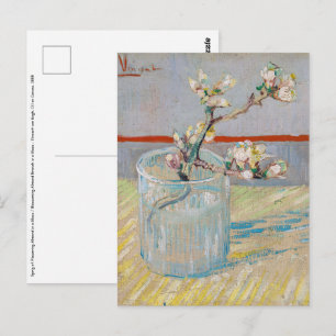 Carte Postale Vincent van Gogh - Branche d'amandes en verre
