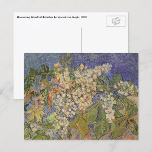 Carte Postale Vincent van Gogh - Branches de châtaigniers en fle