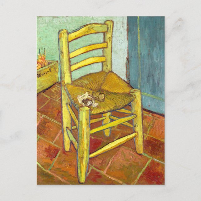 Carte Postale Vincent Van Gogh Chaise avec tuyau (Devant)