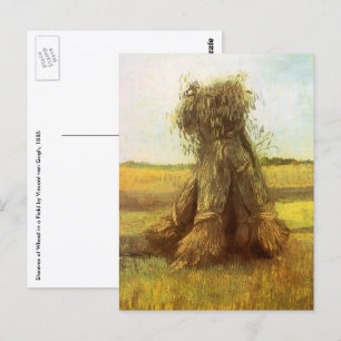 Carte Postale Vincent van Gogh - Chênes du blé