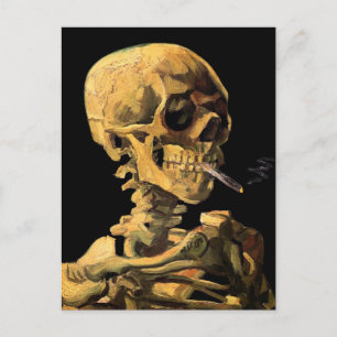 Carte Postale Vincent Van Gogh - Crâne à la cigarette allumée