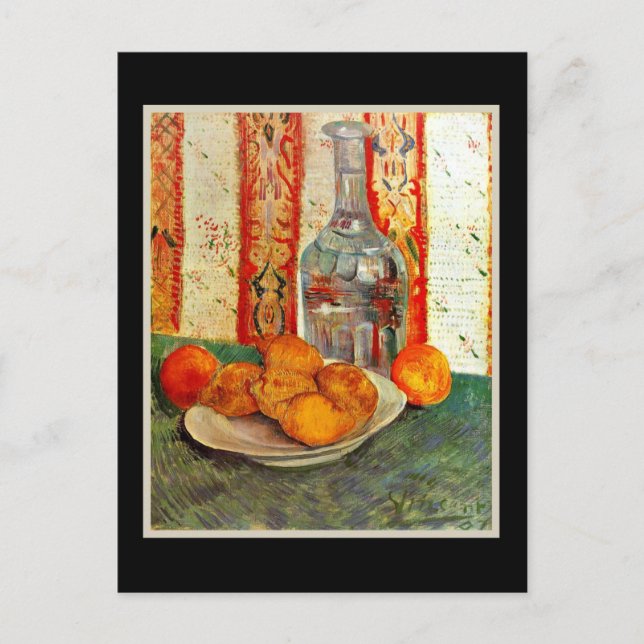 Carte Postale Vincent van Gogh, Decanter et Lemons (Devant)