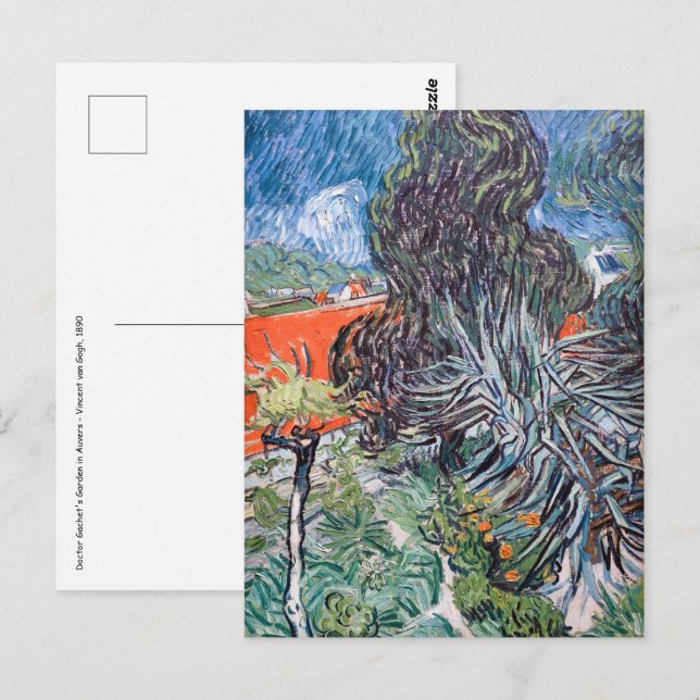 Carte Postale Vincent van Gogh - Doctor Gachet's Garden (Devant / Derrière)