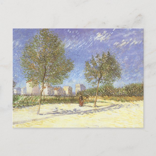 Carte Postale Vincent van Gogh - En périphérie de Paris (Devant)