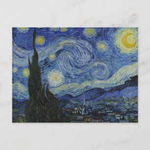 Carte Postale Vincent Van Gogh Étape Nuit Au-Dessus De La Peintu