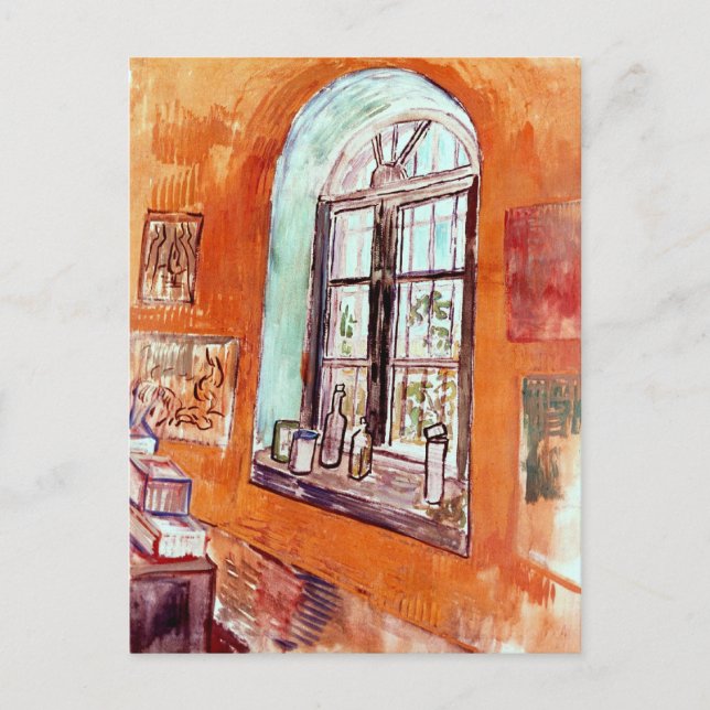 Carte Postale Vincent Van Gogh - Fenêtre Du Studio Vincent (Devant)