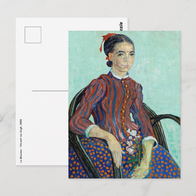 Carte Postale Vincent van Gogh - La Mousmé (Devant / Derrière)