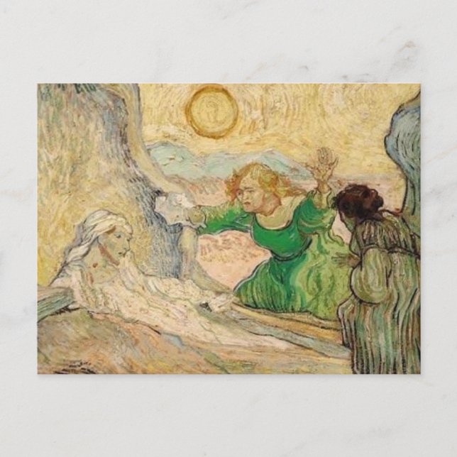 Carte Postale vincent van gogh- la résurrection de lazare (d’apr (Devant)