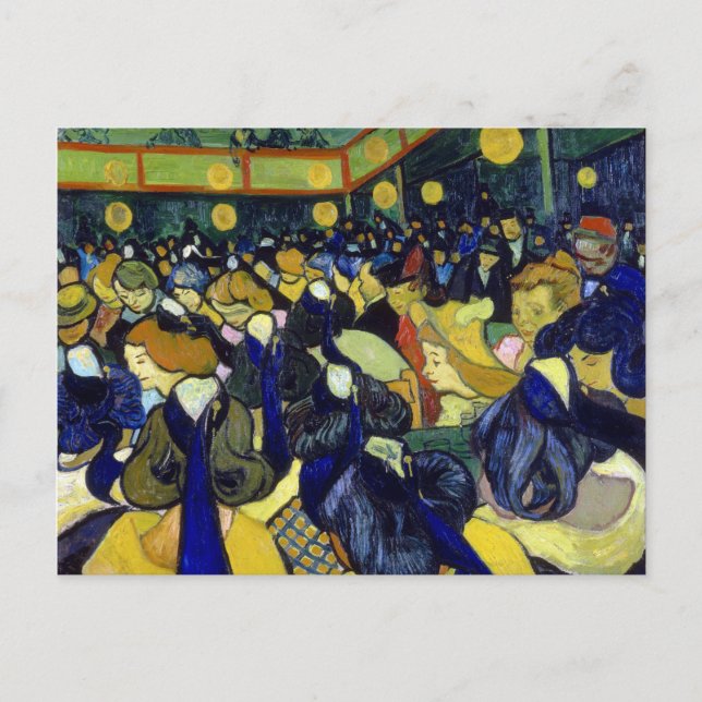 Carte Postale Vincent van Gogh La salle de danse à Arles (Devant)