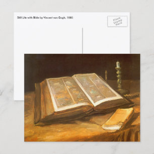 Carte Postale Vincent van Gogh - La vie morte avec la Bible