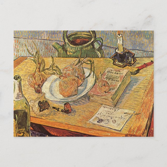 Carte Postale Vincent van Gogh - La vie morte avec tableau (Devant)