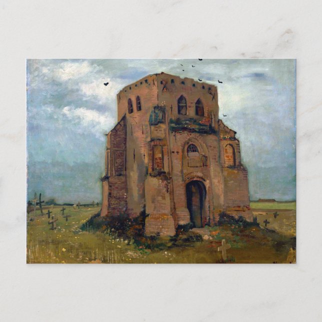 Carte Postale Vincent van Gogh L'ancienne tour de l'église à Nue (Devant)