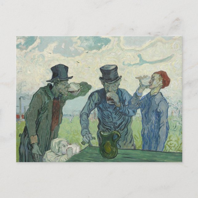 Carte Postale Vincent van Gogh - Les buveurs (Devant)