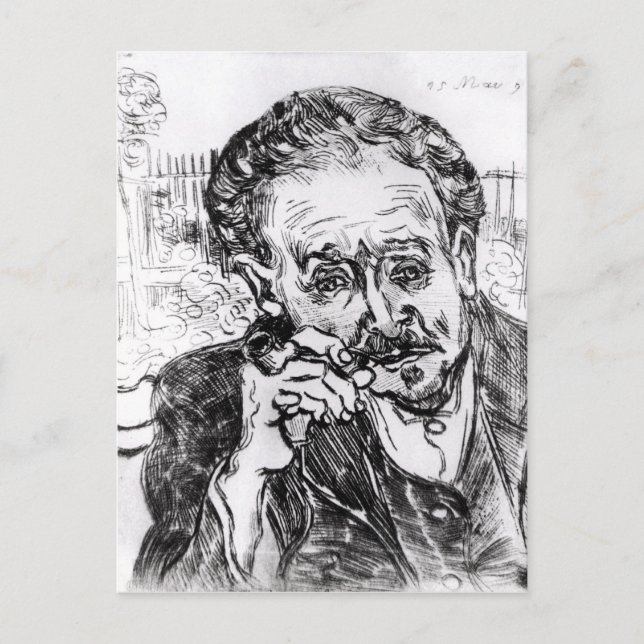 Carte Postale Vincent van Gogh | L'homme avec le tuyau (Devant)