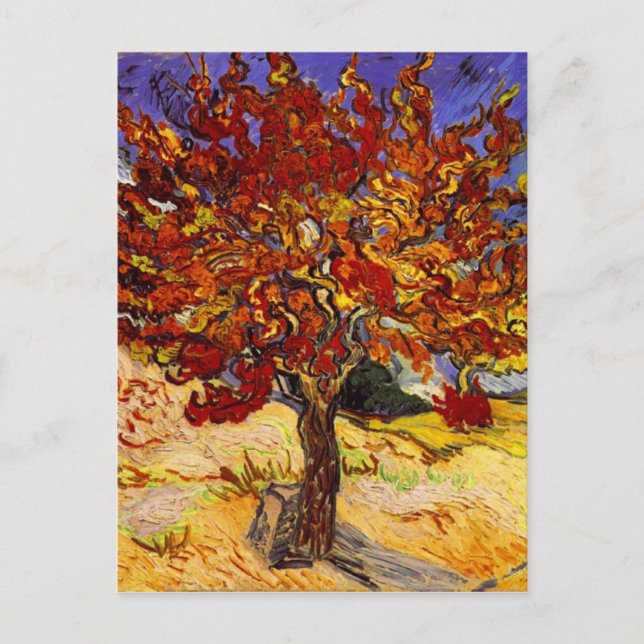 Carte Postale Vincent Van Gogh Mulberry Tree Art Peinture (Devant)