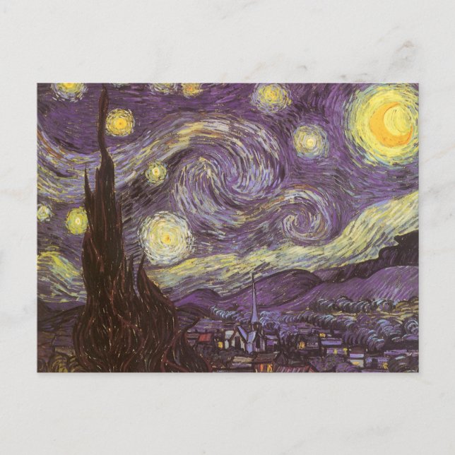 Carte Postale Vincent van Gogh - Nuit étoilée (Devant)