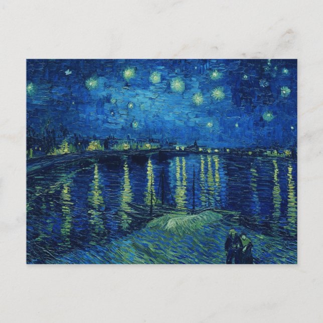 Carte Postale Vincent Van Gogh - Nuit étoilée sur le Rhône (Devant)