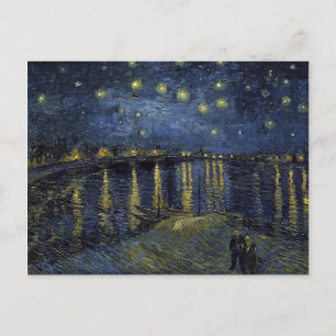 Carte Postale Vincent van Gogh Nuit étoilée sur le Rhône