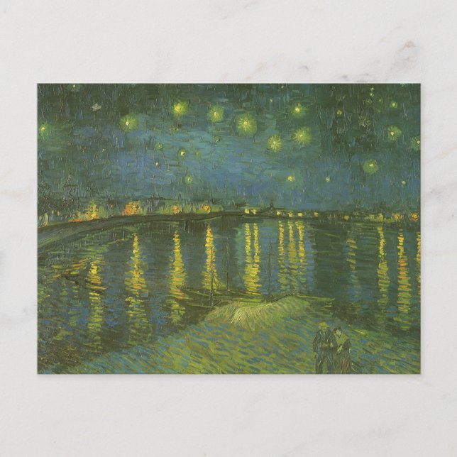 Carte Postale Vincent van Gogh - Nuit étoilée sur le Rhône (Devant)