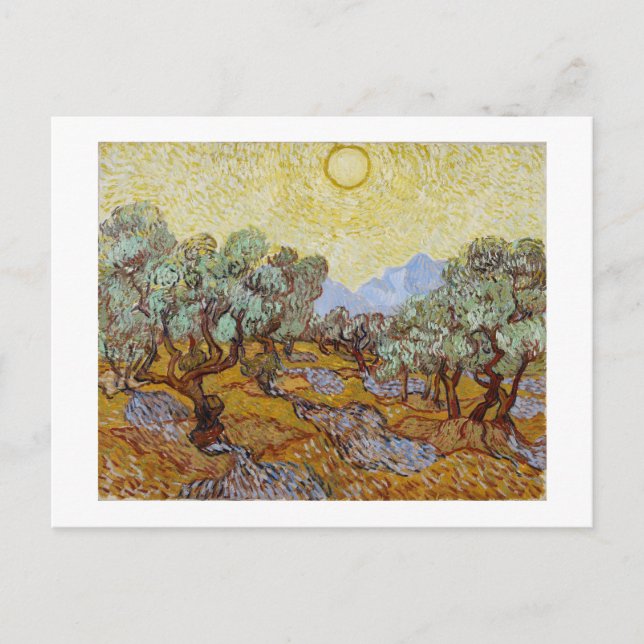 Carte Postale Vincent van Gogh | Oliviers, 1889 (Devant)