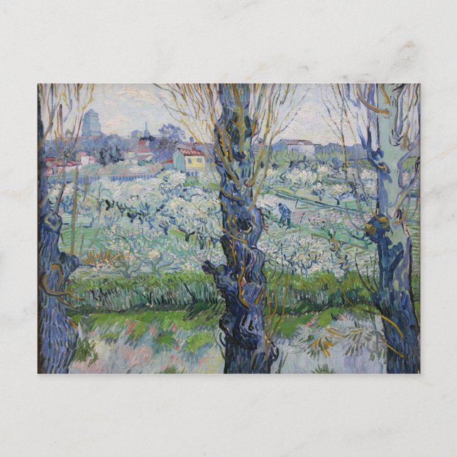 Carte Postale Vincent Van Gogh - Peinture d'arbres (Devant)