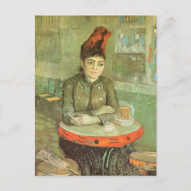 Carte Postale Vincent van Gogh - Portrait d'Agostina Segatori (Devant)
