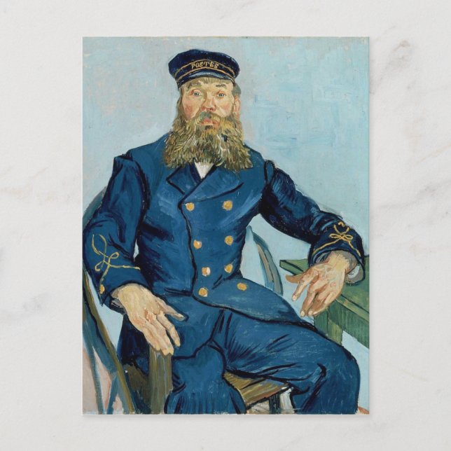 Carte Postale Vincent Van Gogh Portrait du facteur Joseph Roulin (Devant)