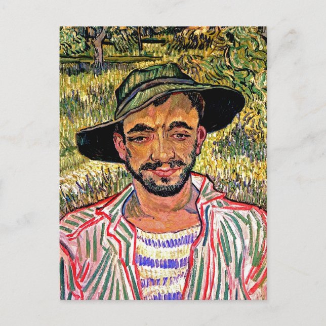 Carte Postale Vincent Van Gogh - Portrait D'Un Jeune Paysan (Devant)