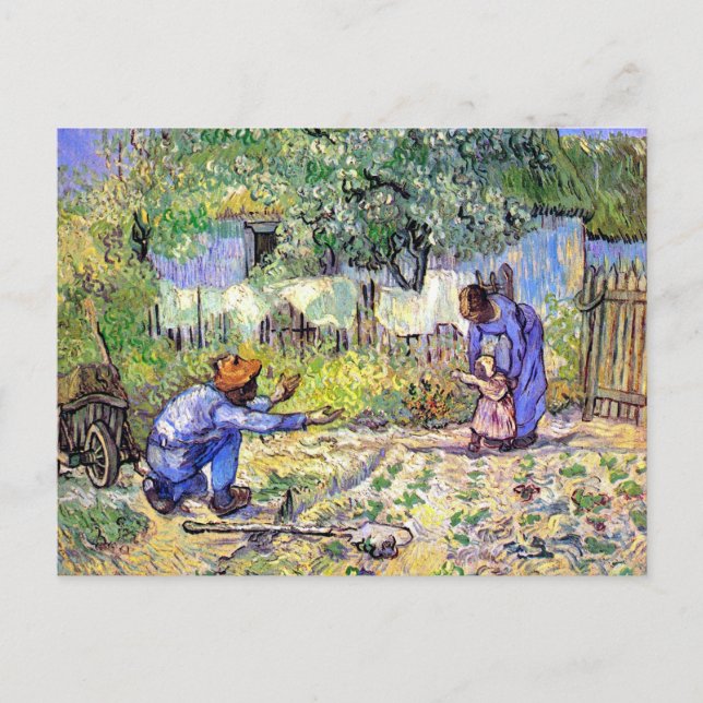 Carte Postale Vincent Van Gogh - Premiers Pas - Fête des Pères A (Devant)