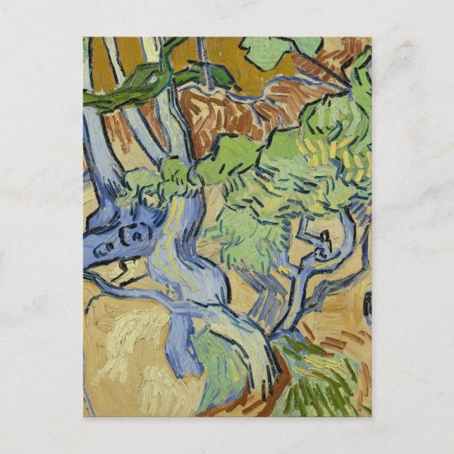 Carte Postale Vincent van Gogh - racines d'arbre (Devant)