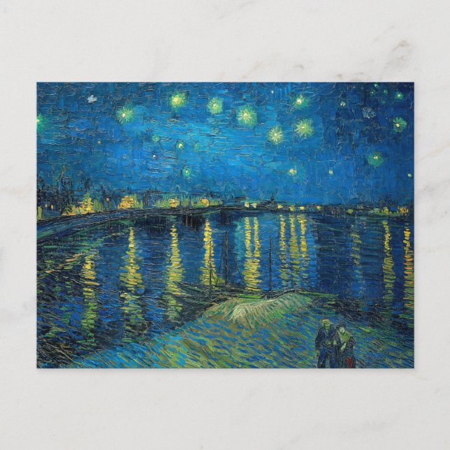 Carte Postale Vincent Van Gogh Starry Night Over the Rhone (Devant)