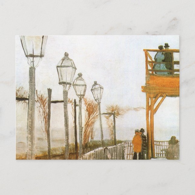 Carte Postale Vincent van Gogh - Terrasse et pont d'observation (Devant)