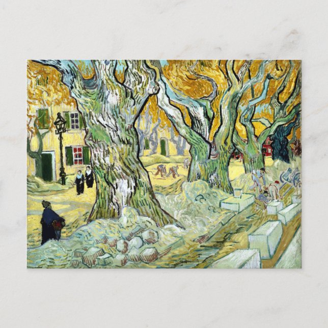 Carte Postale Vincent van Gogh The Road Mender (Devant)
