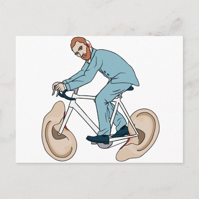 Carte Postale Vincent Van Gogh Vélo D'Équitation Avec Oreille Ga (Devant)