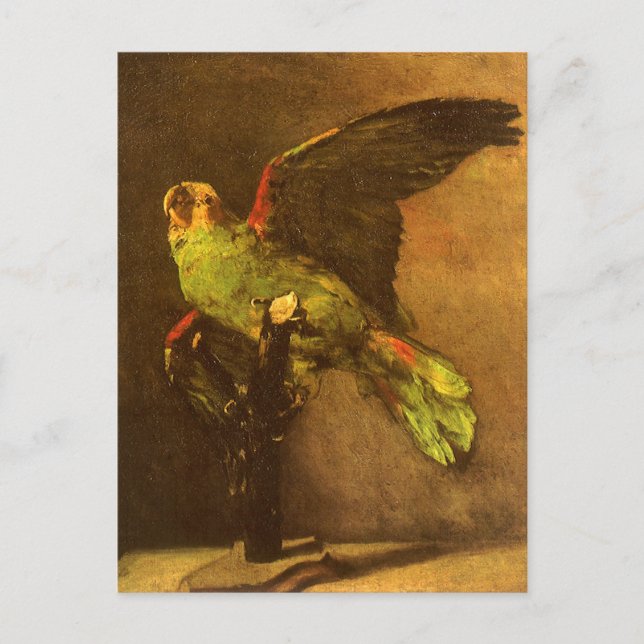 Carte Postale Vincent van Gogh - Vie morte avec perroquet vert (Devant)