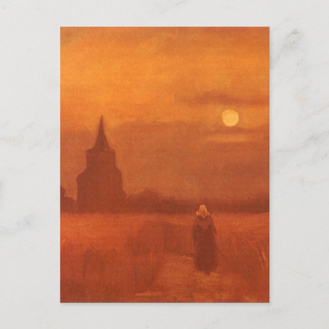 Carte Postale Vincent van Gogh - Vieille tour dans les champs (Devant)
