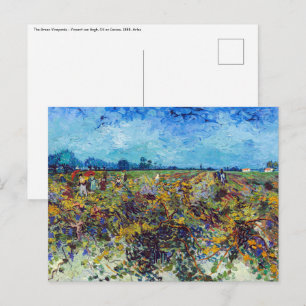 Carte Postale Vincent van Gogh - Vignoble vert