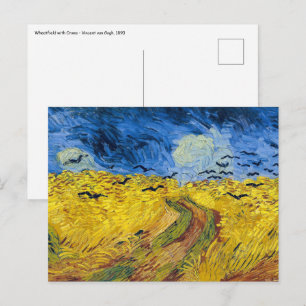 Carte Postale Vincent van Gogh - Wheatfield with Crows