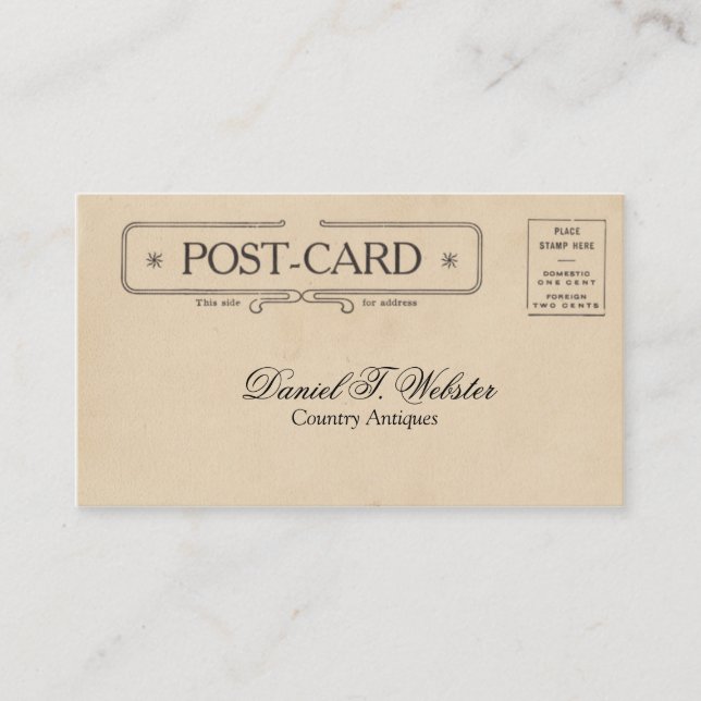 Carte postale vintage (Devant)