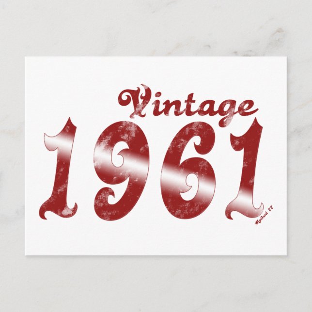 Carte postale vintage 1961 (Devant)