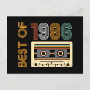 Carte Postale Vintage 1986 Fabriqué en 1986 40e Anniversaire 40 