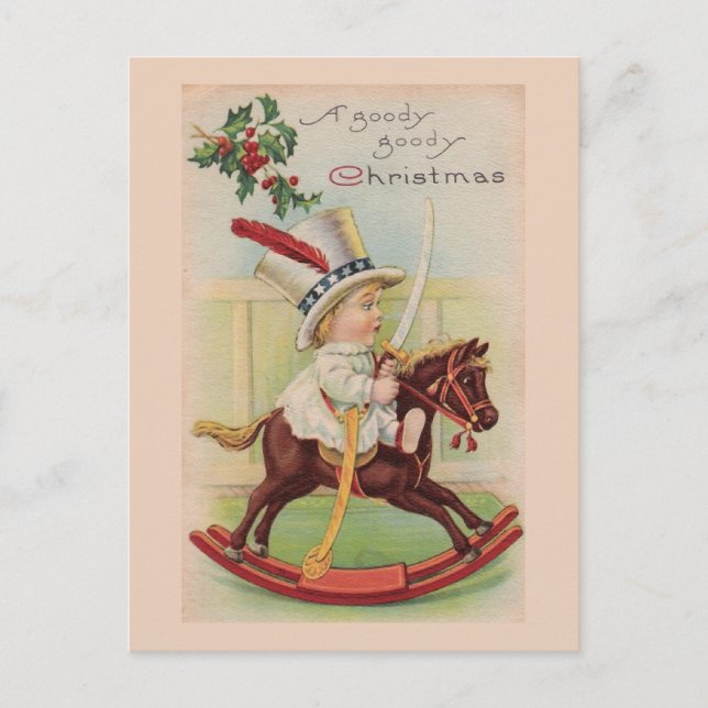 Carte postale Vintage "A Goody, goody Christmas" (Devant)