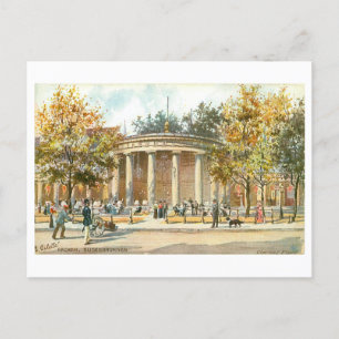 Carte Postale Vintage Aachen Allemagne Elisenbrunnen