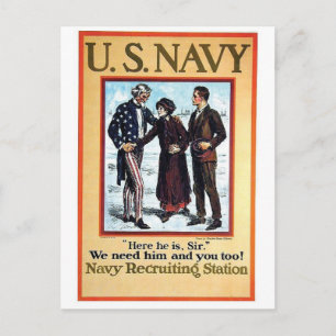 Carte postale Vintage Ad Poster