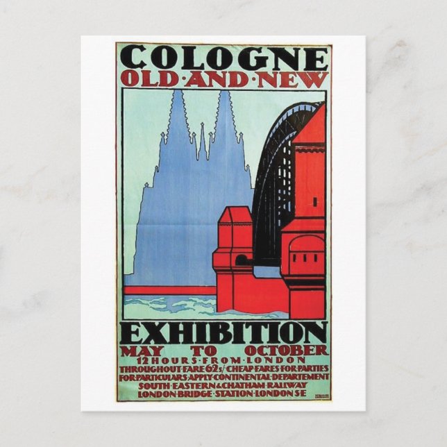 Carte Postale Vintage Ad Poster Postcard (Devant)