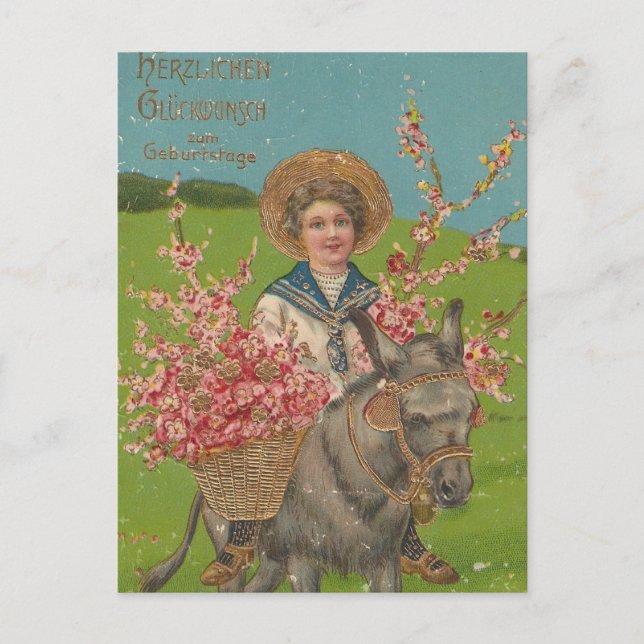 Carte postale Vintage adorable (Devant)