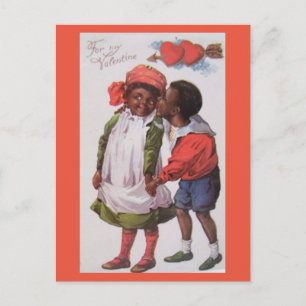 Carte postale vintage afro-américaine Valentine